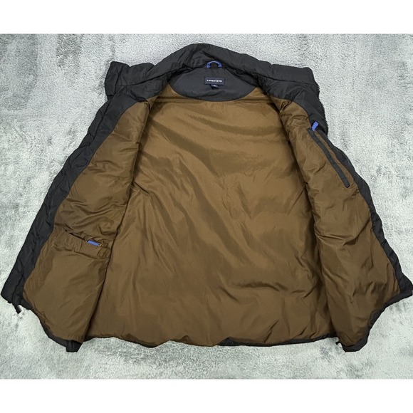 Land's End Vest Men 2XL 50-52 Black Down‎ NYLON Full Zip Puffer Pockets - Picture 7 of 9